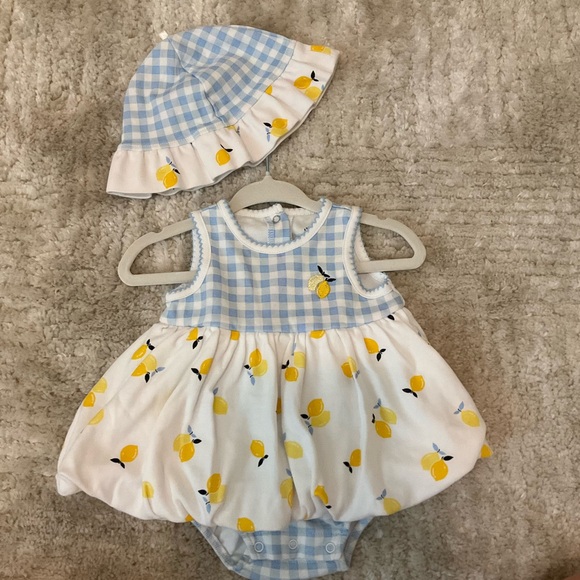 Little Me Lemon Bubble with Hat - Picture 2 of 5